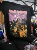 2023 เสื้อยืดลำลองสไตล์ใหม่ เสื้อยืดวงร็อค IRON MAIDEN ไอรอน เมเดน เสื้อวง เสื้อยืดไอรอนเมเดน เสื้อวินเทจ เสื้อยืดผ้าฝ้ายแท้