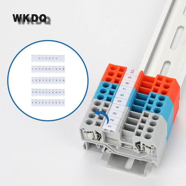 10Pcs WSB Label For WK Spring Wire Connector Standard Numbering Blank