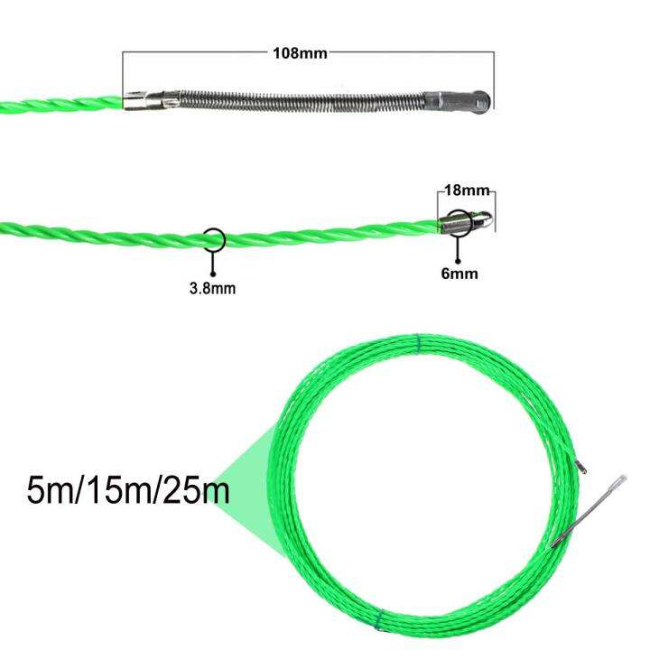 online-pom-สายเคเบิลปลา-rodder-เทปสายเคเบิลดันปลาเทปพัน5m-15m-25m-4mm-ลวดงูไฟฟ้าวงจรและชิ้นส่วน