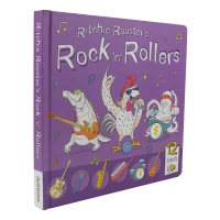 Musical learning rock band wildlife rock band English Picture Book Music Enlightenment learning musical instruments childrens English original imported story picture book phonation book