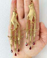 The En Hand Dagger Ears,หูโกธิค,หูบอก,คัน,มือโกธิคและดาบทับทิม-ของขวัญสำหรับเธอ