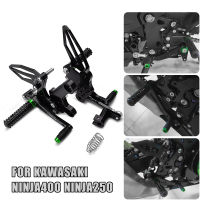 AMARK Rearsets ด้านหลังชุดหมุดเท้าเหยียบสำหรับ Kawasaki Ninja 400 Z400 2018 2019 2020 2021 2022 Ninja 250 Ninja250 Ninja400ปรับเท้า