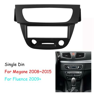 1 Din Car Radio Fascia DVD Frame Panel Dash Install Kit for 2008-2015 Fluence 2009+