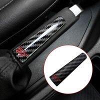 For Ford Focus 3 MK3 2012 - 2018 Interior Hand Brake Trim Handbrake Decoration Cover Sticker Carbon Fiber Style ST Logo