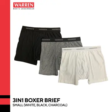 Penshoppe Core Classic Briefs For Men (Black/Charcoal/White