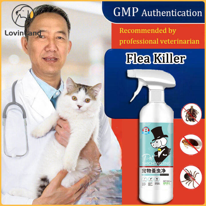 Pet spray for Cat&Dog 500ml Control Ticks, Fleas, Mites & Lice flea