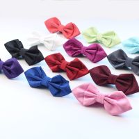 Sharp Corner Plaid Bowties Groom Mens Solid Fashion Cravat For Men Butterfly Gravata Male Marriage Wedding Party Bow Ties