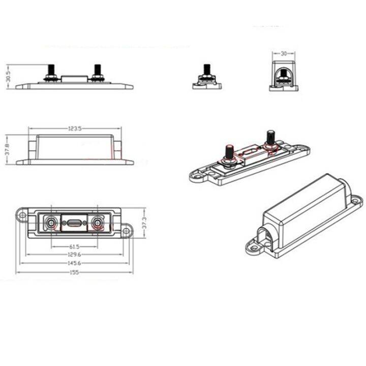 3pcs-fuse-holder-bolt-on-fuse-car-anl-fuse-holders-fusible-link-with-fuse-250a-fuses-amp