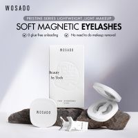 Wosado ขนตาปลอม แม่เหล็ก นุ่ม จําลอง ธรรมชาติ พร้อมแม่เหล็ก พร้อมส่ง รุ่น Pristine สีดํา Фф