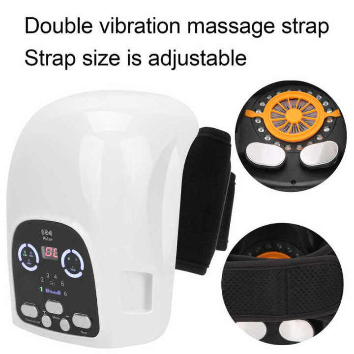 Electric Air Compression Heating Therapy Knee Massager Support Cold