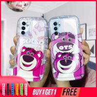 Strawberry Bear เคส OPPO A17 A17K A16 A95 A57 A16S A77 A57S A57E A55 A7 A15 A54 A5S A3S A76 A96 A5 A9 A31 A53 A33 2020 A77S A12 A12S A1K A16E A16K A54S Reno 7 7Z 8Z 5 4 6 8 5F 5K 4F 4 5 06 Lite A74 A15S A52 A11K A92 A35 A36 A11 A93 A32 ลายกระต่ายบนท้องฟ้า