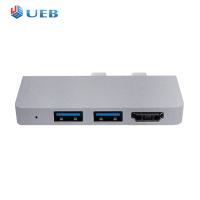 USB 6-In-1ชนิด C เครื่องขยายสัญญาณตัวผู้เป็น HDMI-รองรับ SD สำหรับไมโครการส่งข้อมูลความเร็วสูงสำหรับ Surface Pro 8/9 /X