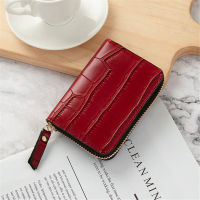 เครดิต Dompet Koin กระเป๋าเงินใส่บัตร/ID/ที่ใส่บัตรกระเป๋าสตางค์แบบมีซิป PU ที่กระเป๋าสตางค์หนังเครดิต/ID/ที่ใส่บัตร