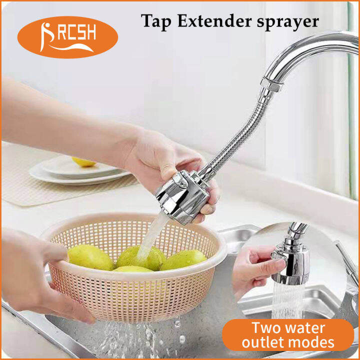 Kitchen Tap Extender sprayer dual Modes Rotatable 304SUS Kitchen Tap