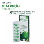 Giải rượu Nam Dược -hộp 6 viên giảm say,mệt mỏi khi uống bia rượu