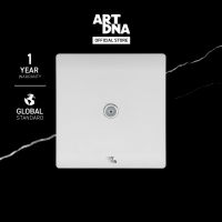 ART DNA รุ่น A63 Frameless เต้ารับสัญญาณดาวเทียม Satellite Socket สีขาว ปลั๊กไฟโมเดิร์น ปลั๊กไฟสวยๆ สวิทซ์ สวยๆ switch design