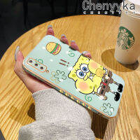 Chenyyyka Cai สำหรับ Samsung A7เคส2018การ์ตูนน่ารักลายสพันชบ็อบสแควร์แพนท์ใหม่กรอบสี่เหลี่ยมจัตุรัสนิ่มซิลิกาเจลกันกระแทกฝาครอบป้องกันเคสมือถือ