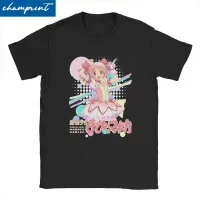 Madoka Magica T Shirts Men Hipster Tshirts Crew Neck Kawaii Anime Magical Tees Clothing Plus