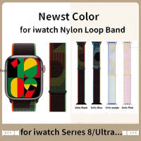 Newst สายผ้าไนลอนสีเดียวสำหรับสายคาด Apple Watch 49มม. 45มม. 41มม. 44มม. 40มม. 42มม. 38มม. 49 45มม. สำหรับ Iwatch Series Ultra 8 7 Se 6 5 3