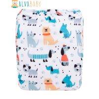 【CW】 ALVABABY Diapers Baby New Digital Positioned  Nappy Washable Diaper