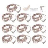 JERNG B/C Pin Silver Plated Upgrade 2Pin Cable Oxygen-Free Copper High-Purity KZ Earphones Cord ZS10 Earphone Wire In Ear Cable 2Pin Headphone Cord