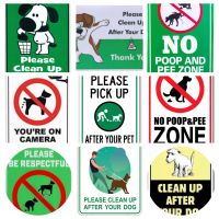 【YF】❏✤◆  Please pay attention to the tin plate signno dog poop sign outdoor signPlease Dog Poop Warning Sign and customized