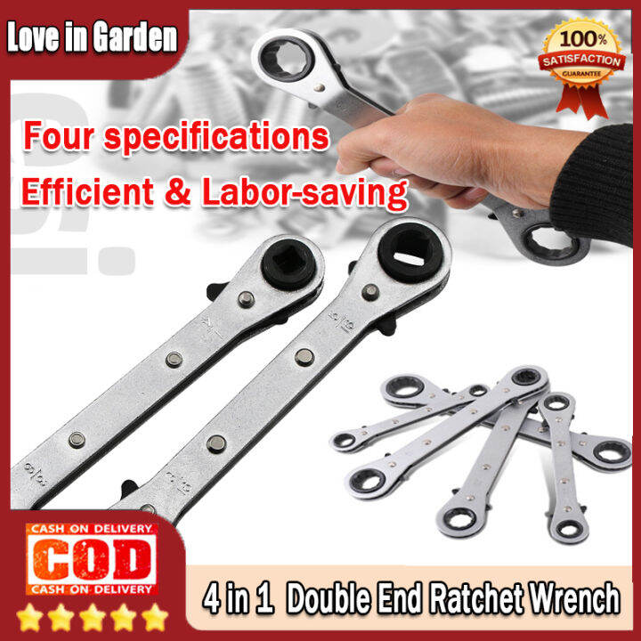 Professional TwoWay Ratchet Refrigeration Valve Wrench for Air Conditioning and Refrigeration