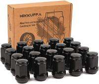 MIKKUPPA 12-20 Lug Nuts for 1993-2010 Jeep Grand Cherokee Aftermarket Wheel 20pcs Black or Chrome Closed End Solid Lug Nuts