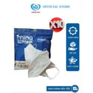 COMBO 100C KHẨU TRANG MINA 5D MASK TRẮNG