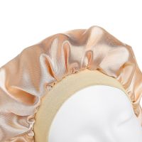 ‘；【。- 3Pcs Elastic Wide Edge Sleeping Hats Satin Bonnet Long Hair Hat  Wrap Night Cap Hair Care Bonnet For Women Men Unisex Cap Bonnet