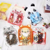 【DT】 hot  Cartoon PET Grip Seal Zip Lock Bags Cat Mouse Panda Animal Nut Snacks Candy Bag Wedding Party Reusable Reclosable Food Pouches