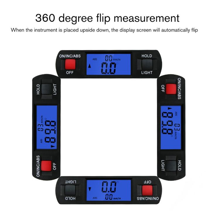 ผู้ขายที่ดีที่สุด360องศาไม้โปรแทรกเตอร์ดิจิตอล-inclinometer-อิเล็กทรอนิกส์ระดับมุม-finder-400มิลลิเมตร