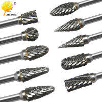 1Pcs เครื่องตัดโรตารี่แฟ้มทังสเตนคาร์ไบด์ Burr 3X6Mm Shank โรตารี่ Burrs เครื่องบดตัด Bit โลหะ CNC เครื่องมือ