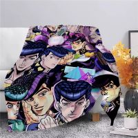 2023 Anime Flannel Blankets JoJos Bizarre Adventure Stone Ocean 3D Printed Throw Blanket Office Nap Travel Portable Thin Quilts