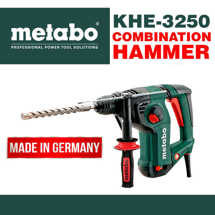 METABO COMBINATION HAMMER SDS PLUS. KHE 3250. WITH FREE ACCS. MADE IN