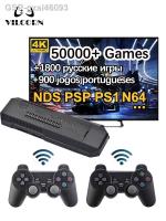 เครื่องเล่นวิดีโอเกม Gxal46093ทีวีสติ๊ก256GB 54000 Everdrive 50 Emulators สำหรับ PS1 N64 GD10