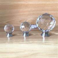 LCH Top Quality Round Cut Crystal Ball Knobs 25mm 30MM 40MM 50MM Cabinet Handle Dresser Cupboard Door Pulls Door Hardware Locks