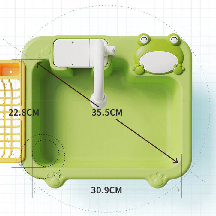 bodhiwish-ชั้นกรองน้ำสำหรับห้องครัวของเล่นจำลองอ่างล้างจานของเล่นสำหรับเด็กเครื่องล้างจานไฟฟ้าสมจริงชุดของเล่นกับระบบทางเดินน้ำชุดของเล่นห้องครัวที่สมบูรณ์แบบสำหรับเด็กน้อยกว่า