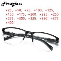 2019 New Half Frame Reading Glasses Men Women Ultralight Presbyopic Glasses Black Square Eyewear Far Sight Glasses 25 To 400