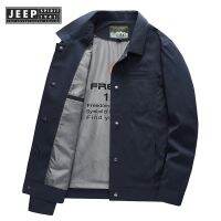 COD  ★JEEP SPIRIT 1941 ESTD เสื้อแจ็กเก็ตเบสบอลลําลอง กันลม แฟชั่นสําหรับผู้ชาย✳