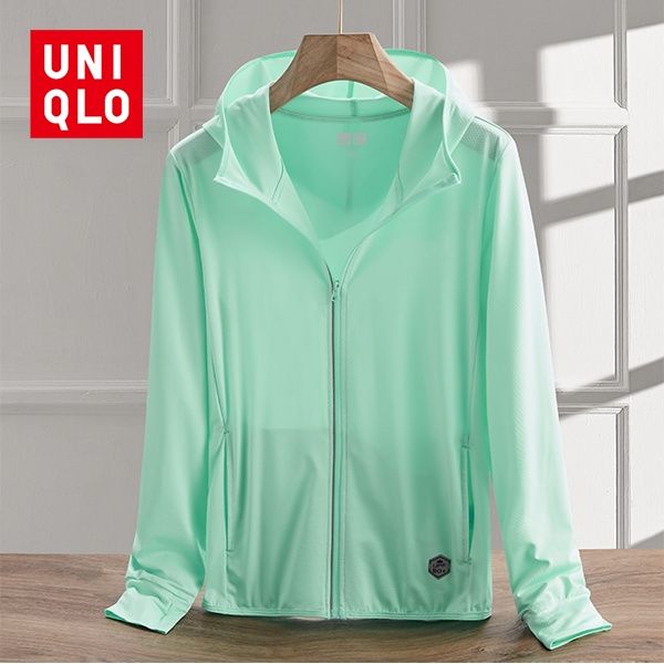 เสื้อแจ็คเก็ต-uniqlo-สำหรับผู้หญิง-เสื้อแจ็คเก็ตกันแดดเนื้อนุ่ม-ใส่สบาย-ระบายอากาศได้ดี