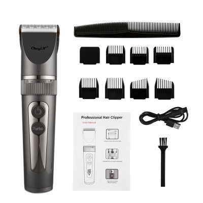 CkeyiN Hair Trimmer IPX7 Waterproof Clipper USB Rechargeable Beard Hair Cutting Full Set LED Display Cordless Mower Limited Comb