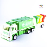 ร้านแนะนำProudNada Toys ของเล่นเด็ก รถบรรทุก รถขยะ พ่วงถังขยะ QUN LIANG TOYS TRUCK NO.565-149