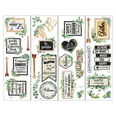 【CC】☋  Chart Inspirational Adhesive Posters School Bulletin Board Set Wall Supplies Bedroom Classroom Teachers