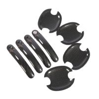 Carbon Fiber Car Door Handle Cover Cup Bowl Trim Accessories Parts for VW Jetta MK5 Golf Plus Golf GTI 2006-2010