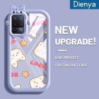 เคส Dienya สำหรับ OPPO A94 4G F19 Pro Reno 5F Reno 5 Lite เคสการ์ตูนน่ารักดาวและแมวนุ่มหลากสีกันกระแทกเคสโทรศัพท์โปร่งใสที่สร้างสรรค์ปลอกซิลิโคนป้องกันเลนส์กล้องมอนสเตอร์ที่น่ารัก