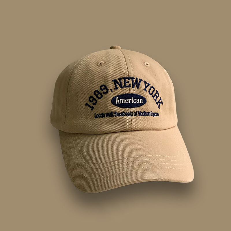 หมวกเบสบอลแนวเรโทรสำหรับผู้ชาย,หมวกเบสบอลปักลายตัวอักษรหมวกลำลองปรับได้