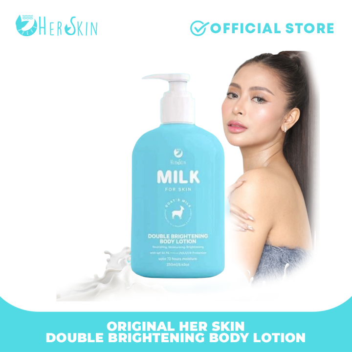 HerSkin Double Brightening Body Lotion Goats Milk Whitening Lotion ...