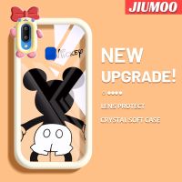 เคส JIUMOO สำหรับ VIVO Y91 Y95 Y91i เคสลายการ์ตูนด้านหลังมิกกี้สีสันสดใสน่ารักมอนสเตอร์ตัวน้อยเลนส์กล้องถ่ายรูปแบบนิ่มกันกระแทกแบบใสเคสมือถือป้องกันซิลิโคนง่ายเคสความคิดสร้างสรรค์โปร่งใส