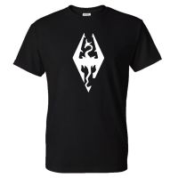 T-shirt THE ELDER SCROLLS SKYRIM  Print Streetwear Men Solid Color Fashion Tshirt Sport Casual Cotton Shirt Tees Tops  1P05